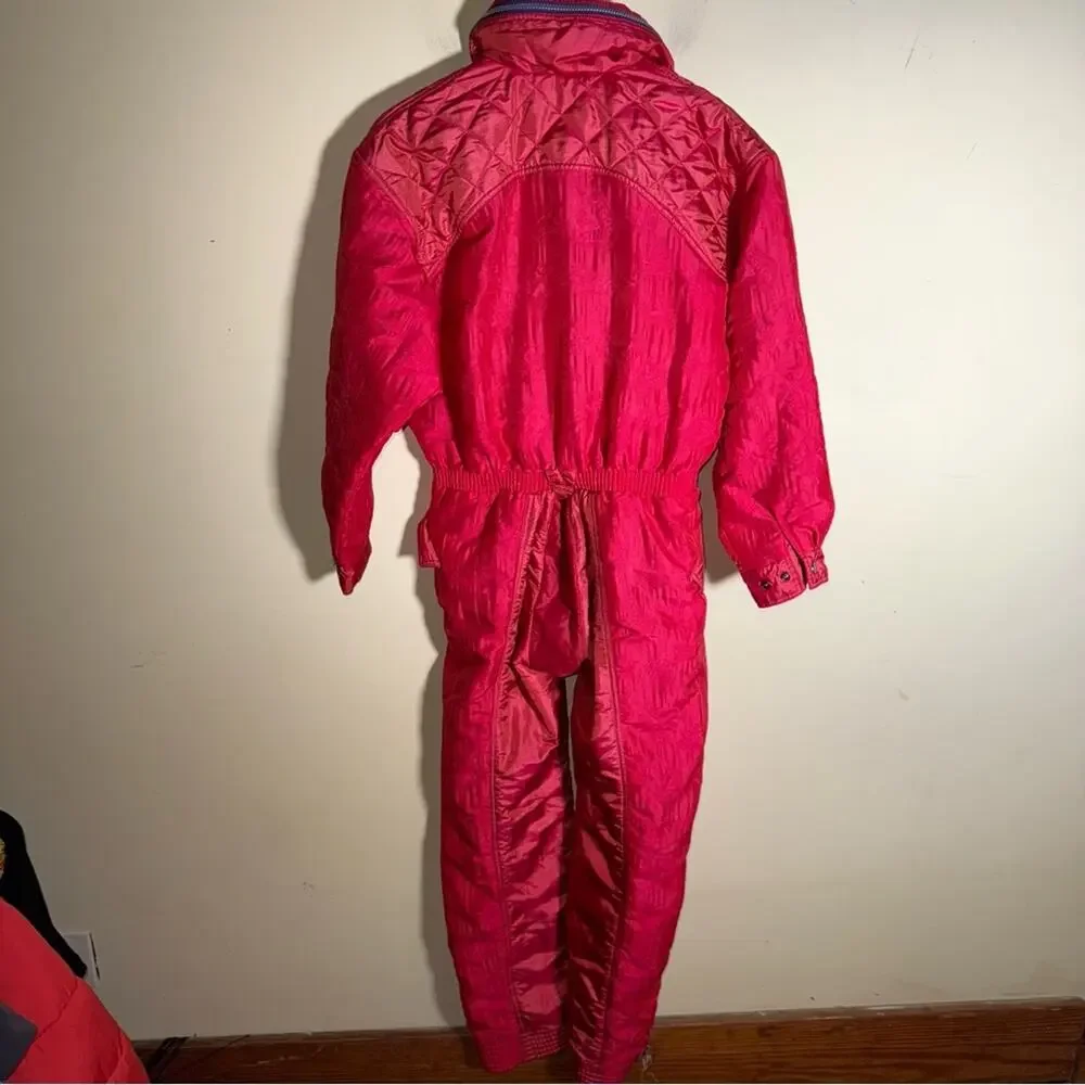 VINTAGE HICKORY full body winter French snow ski suit 6 - Picture 8 of 9